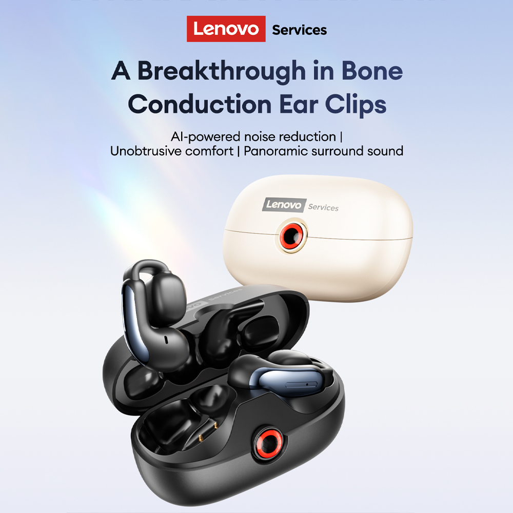 Noise Cancelling Headphone - لينوفو LES-108 العظام التوصيل TWS الأذن