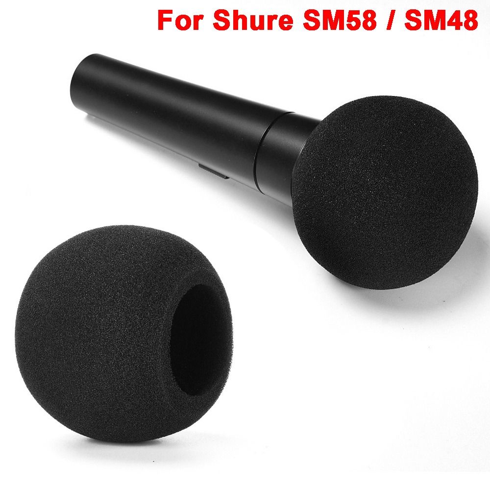 Shure Mic Sm58 - غطاء ميكروفون بديل من الإسفنج المخملي
