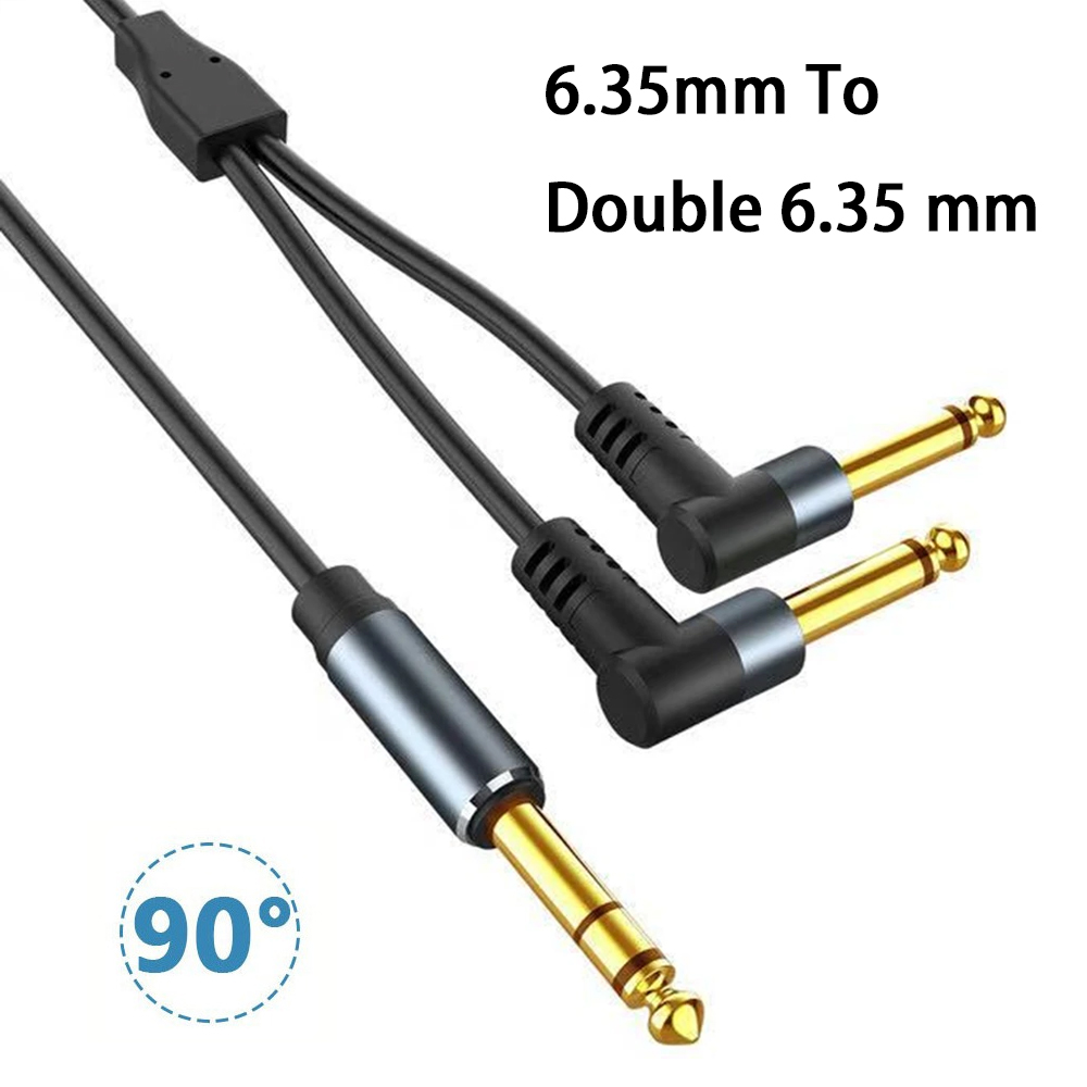 Audio Splitter Y - كابل صوتي ستيريو 6.35 مم (1/4