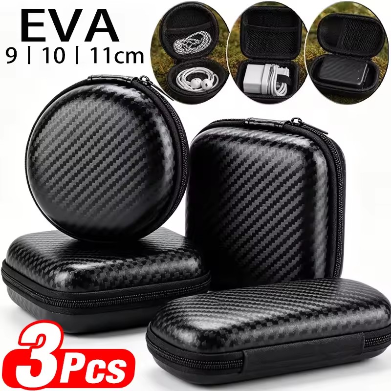 Headphone Case Hard - حقيبة تنظيم الكابلات والشواحن المقاومة للماء