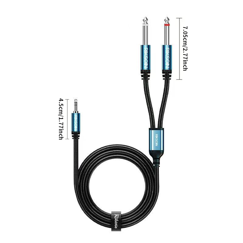 كابل توصيل من 3.5 ملم TRS إلى  - مراجعة Audio Splitter Y وسعره