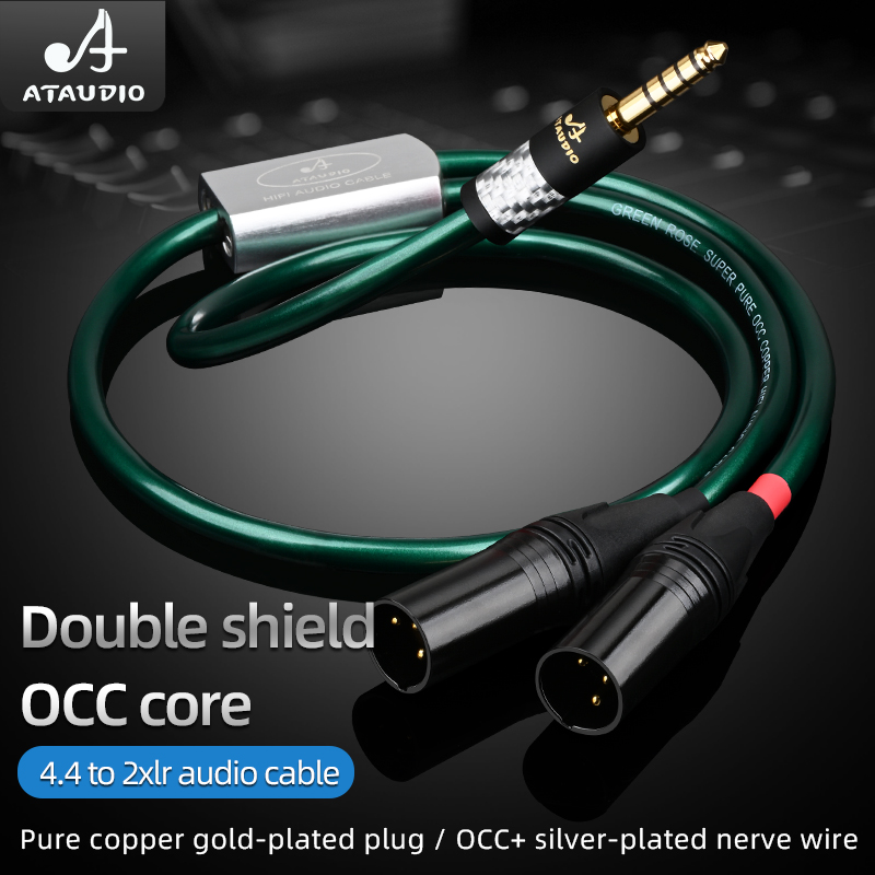 ATAUDIO HIFI 4.4 مللي متر ذكر  - مراجعة Audio Splitter Y وسعره