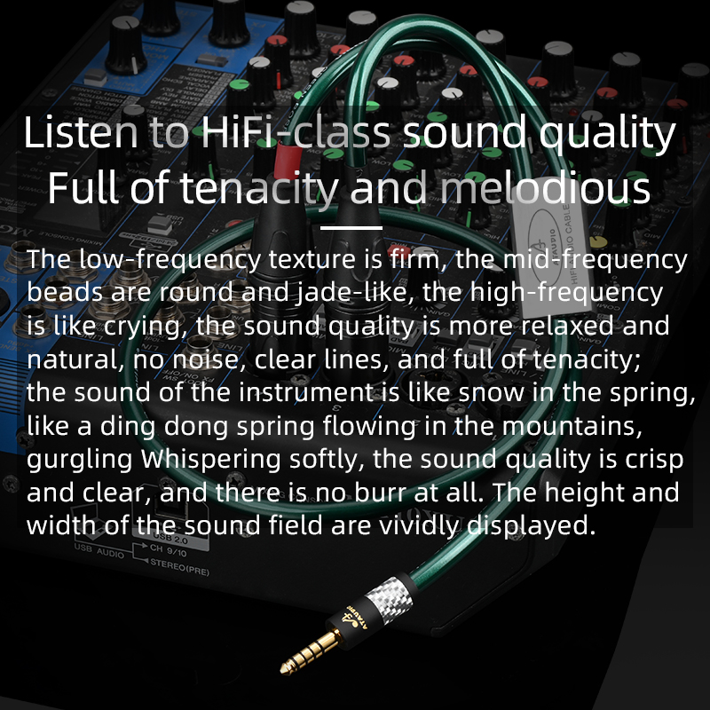 ATAUDIO HIFI 4.4 مللي متر ذكر  - مراجعة Audio Splitter Y وسعره