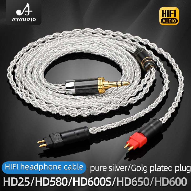 كابل سماعات ATAUDIO HiFi من ال - مراجعة Sennheiser Headphone Hd 25 وسعره