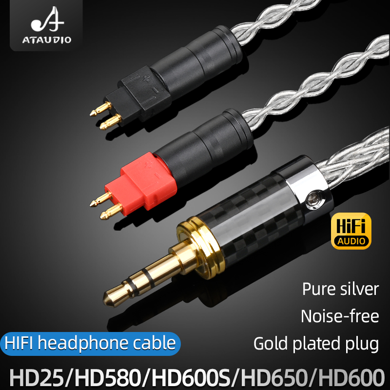 كابل سماعات ATAUDIO HiFi من ال - مراجعة Sennheiser Headphone Hd 25 وسعره