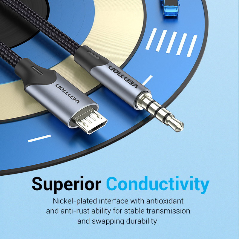 Vention مايكرو USB إلى 3.5 ملل - مراجعة Cable Extension 3.5 وسعره